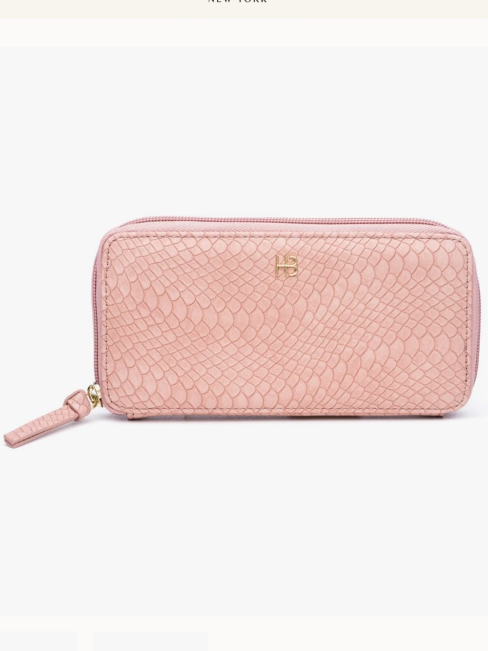 Hudson+Bleecker Bonjour Smartphone Zip Around Wallet ClutchFaux Leather Snake